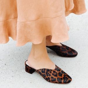 Loeffler Randall lulu mule leopard (size 9)